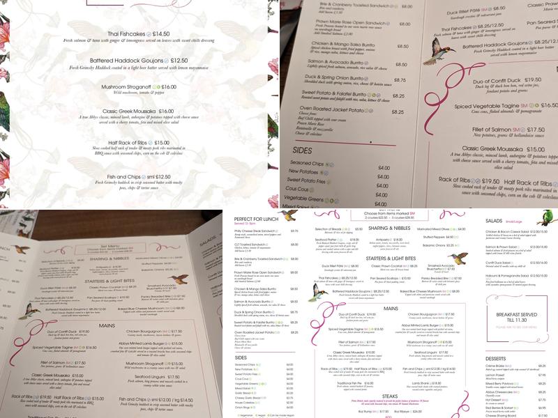 Abbys Wine Bar & Bistro Menu