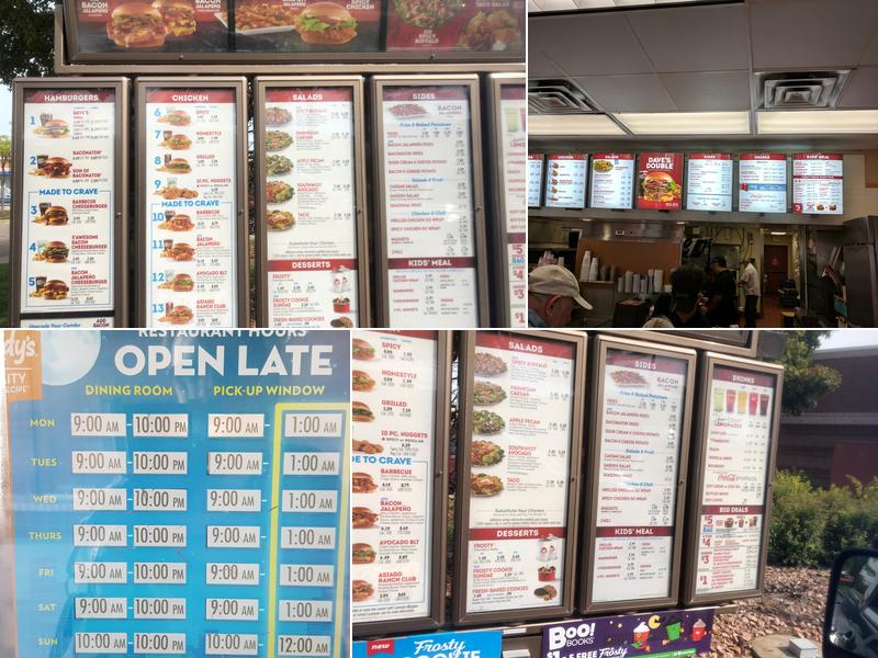 Wendy's Menu
