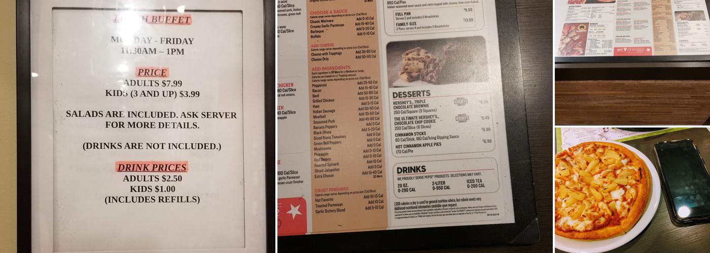 Pizza Hut Menu