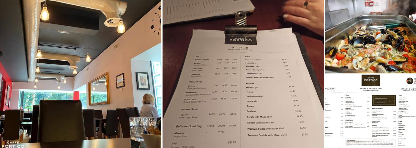Caffè Portico Menu