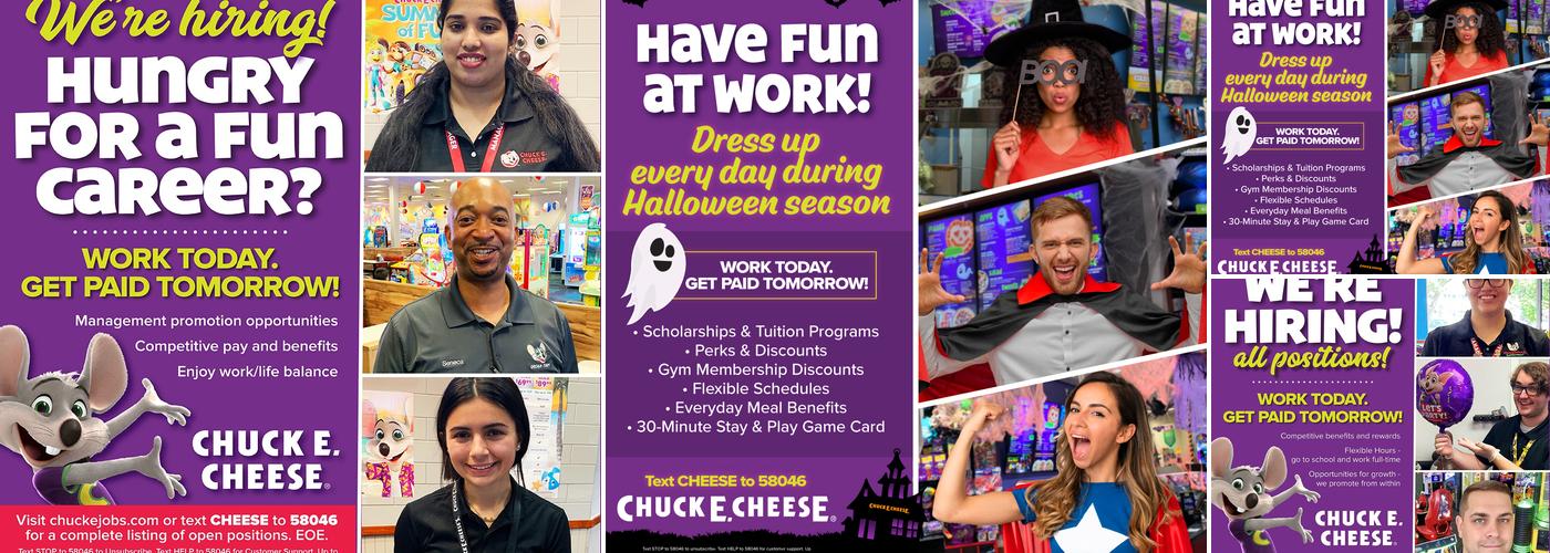 Chuck E. Cheese Menu