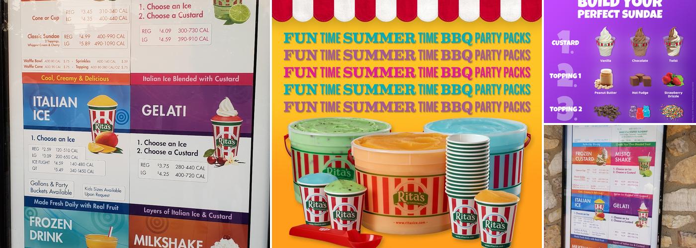 Rita's Italian Ice & Frozen Custard Menu