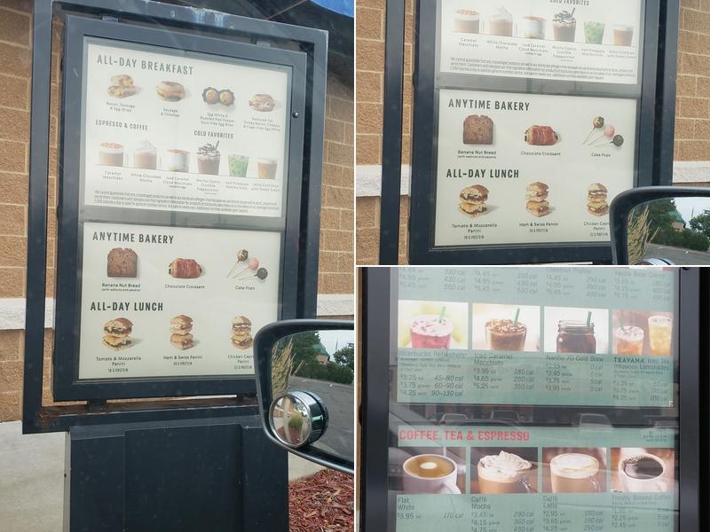 Starbucks Menu