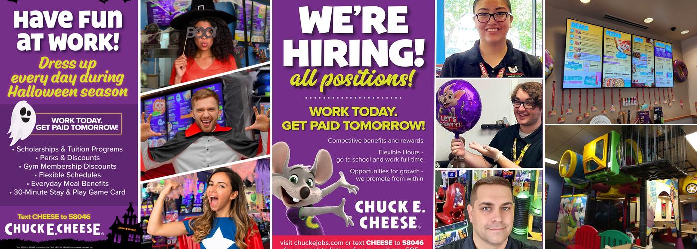 Chuck E. Cheese Menu