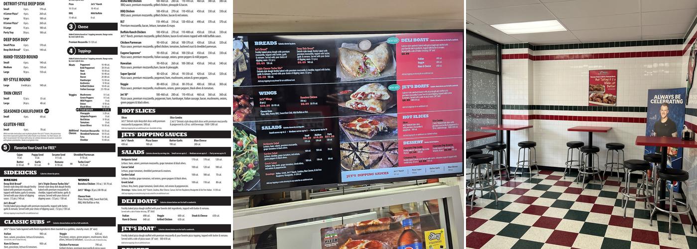 Jet's Pizza Menu