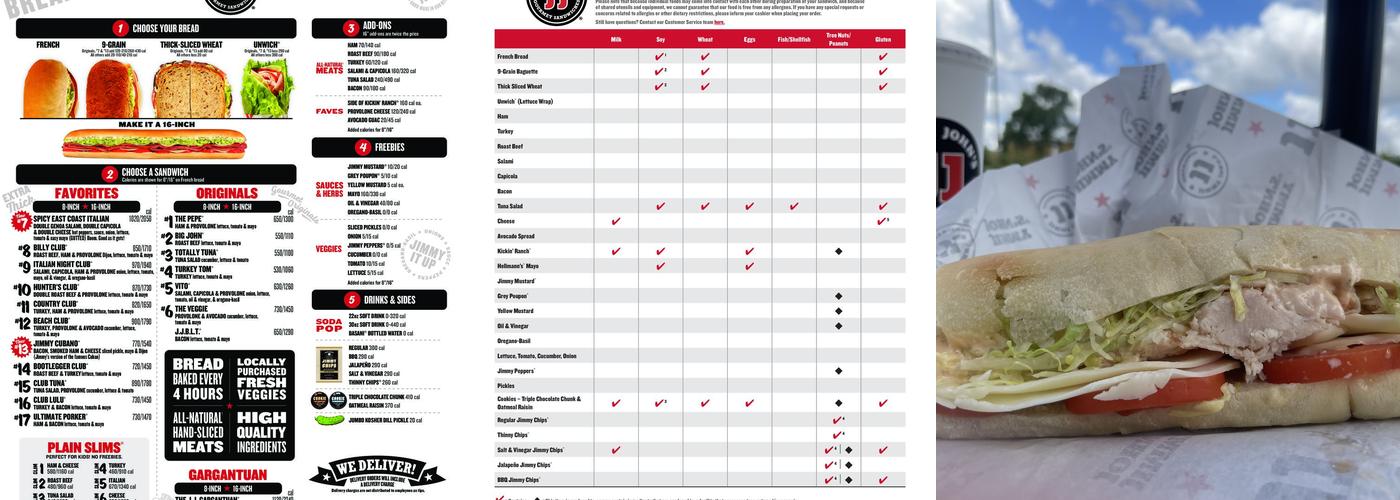 Jimmy John's Menu