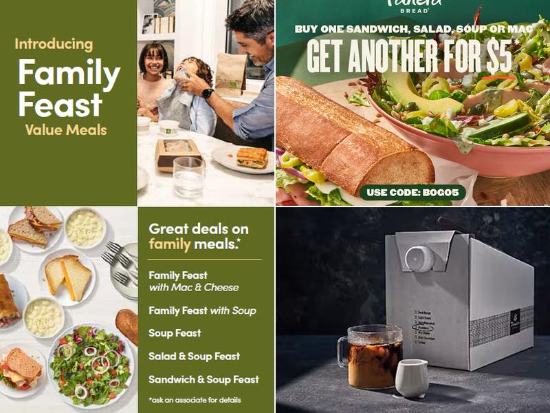 Panera Bread Menu