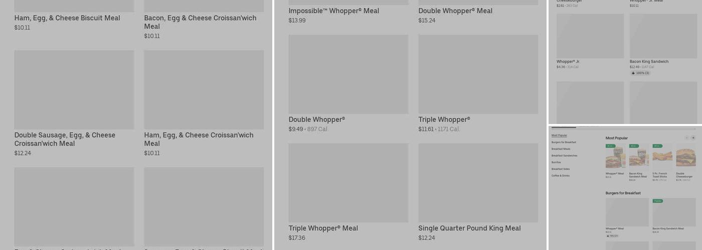Burger King Menu