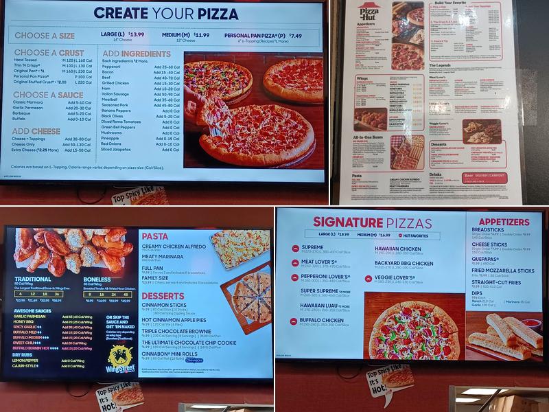 Pizza Hut Menu