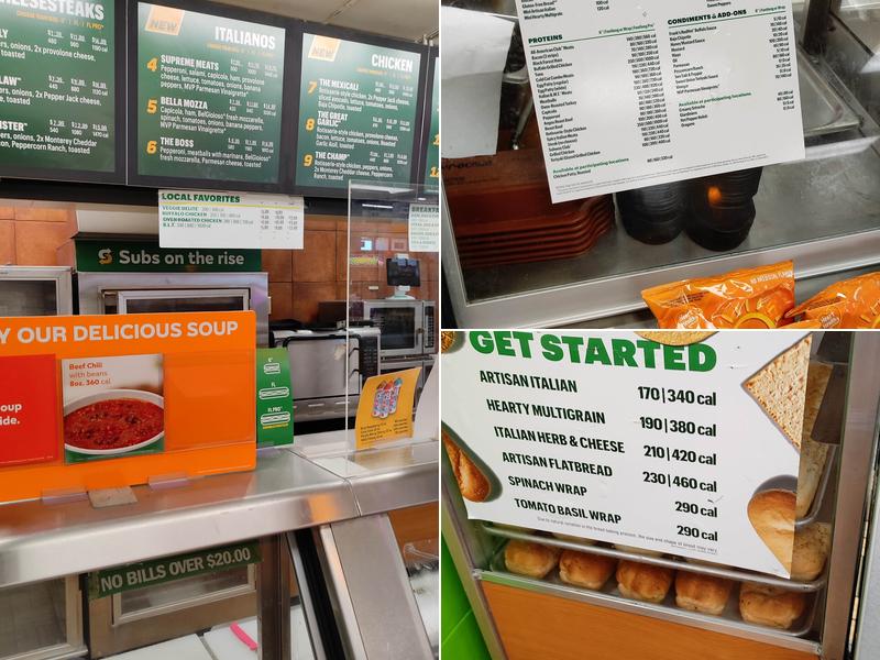 Subway Menu