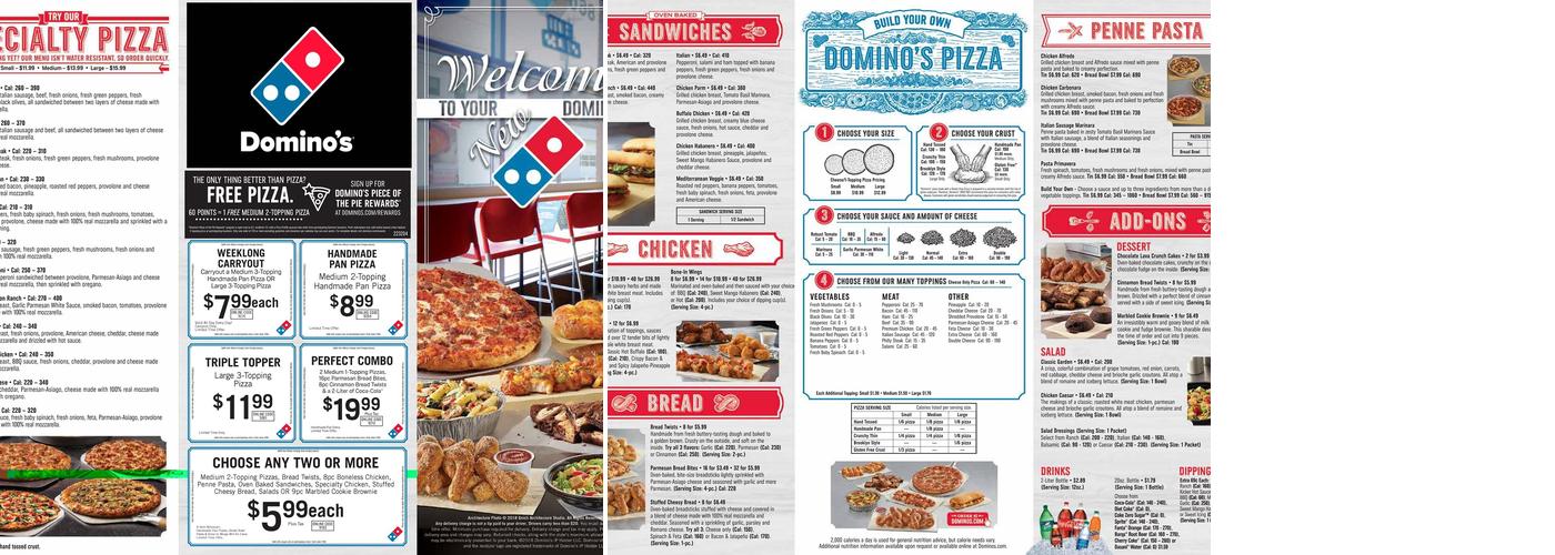 Domino's Pizza Menu
