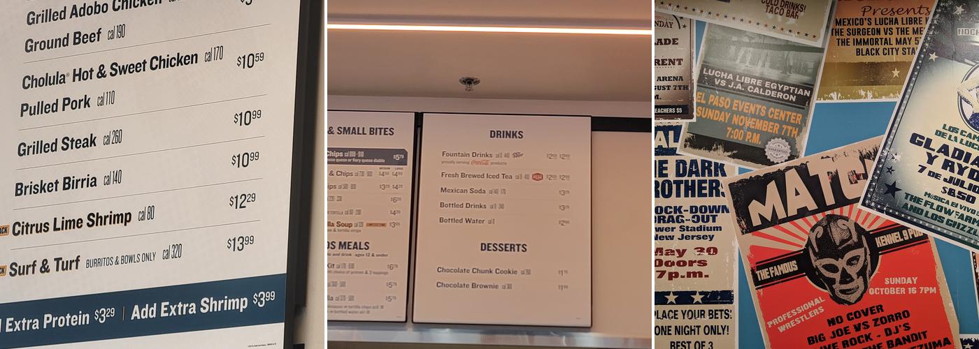 QDOBA Mexican Eats Menu