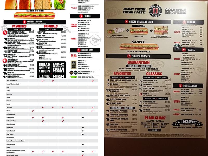 Jimmy John's Menu