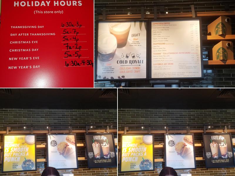 Starbucks Coffee Company Menu