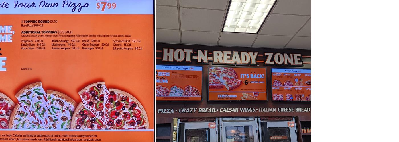 Little Caesars Pizza Menu