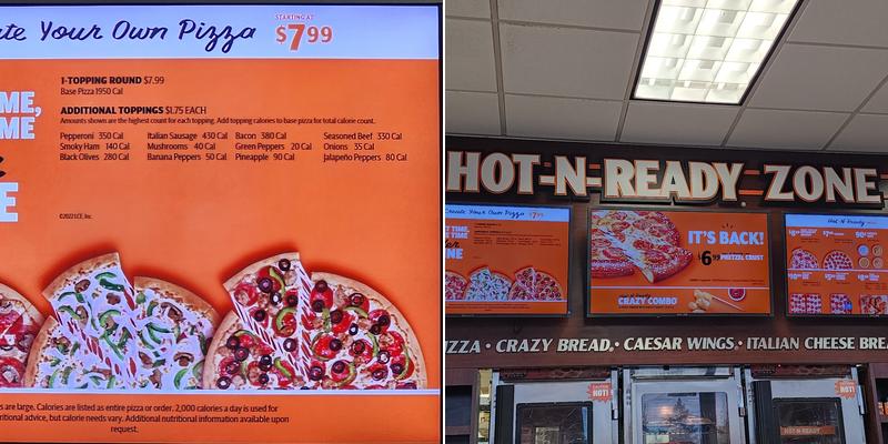 Little Caesars Pizza Menu