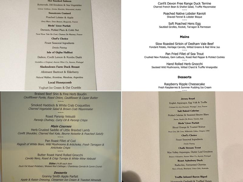 Thompson St Albans Menu