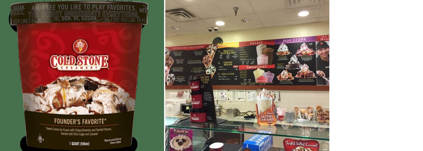 Cold Stone Creamery Menu