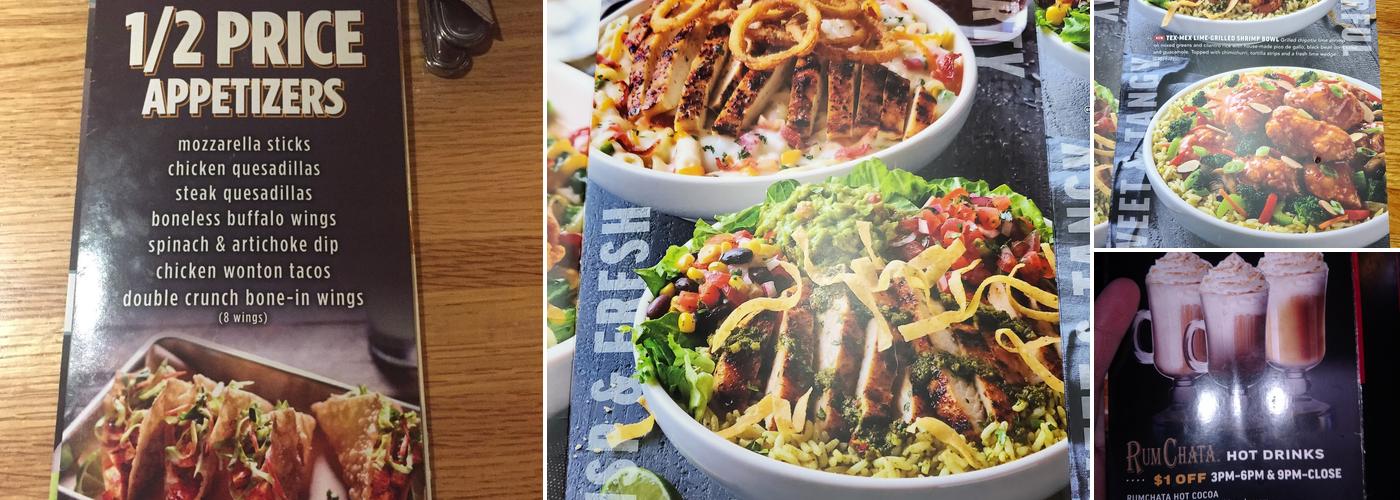 Applebee's Grill + Bar Menu