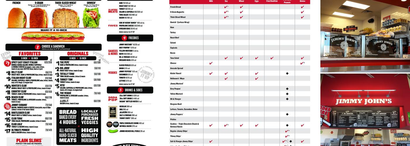 Jimmy John's Menu