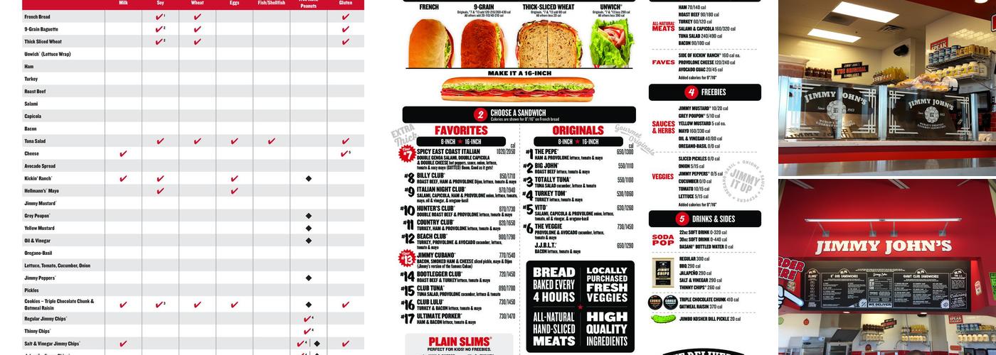 Jimmy John's Menu
