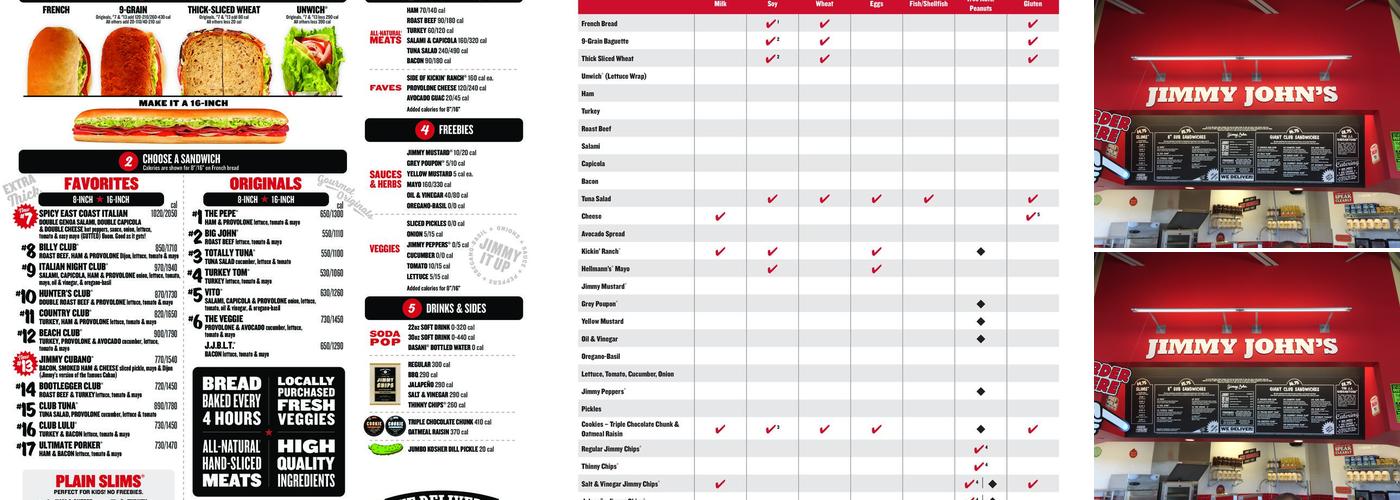 Jimmy John's Menu