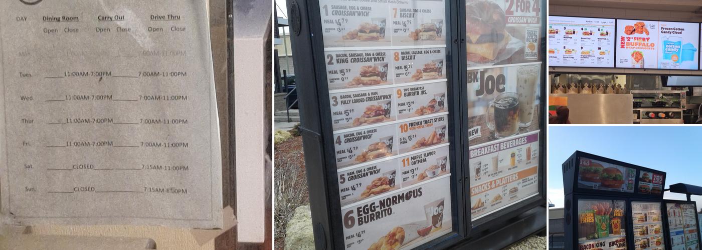 Burger King Menu
