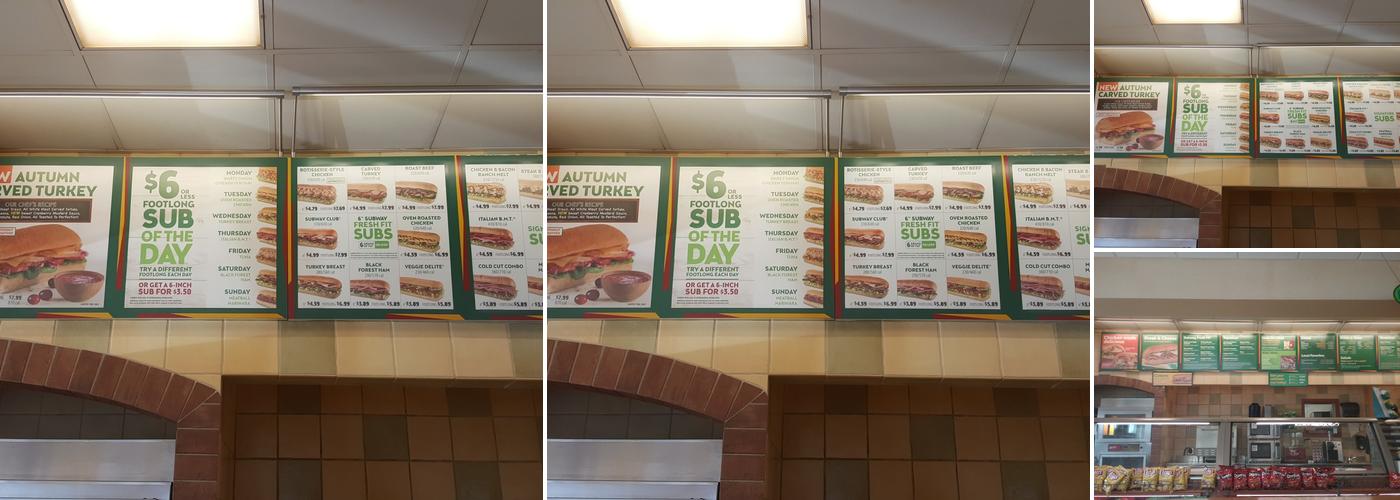 Subway Menu