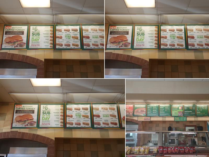 Subway Menu