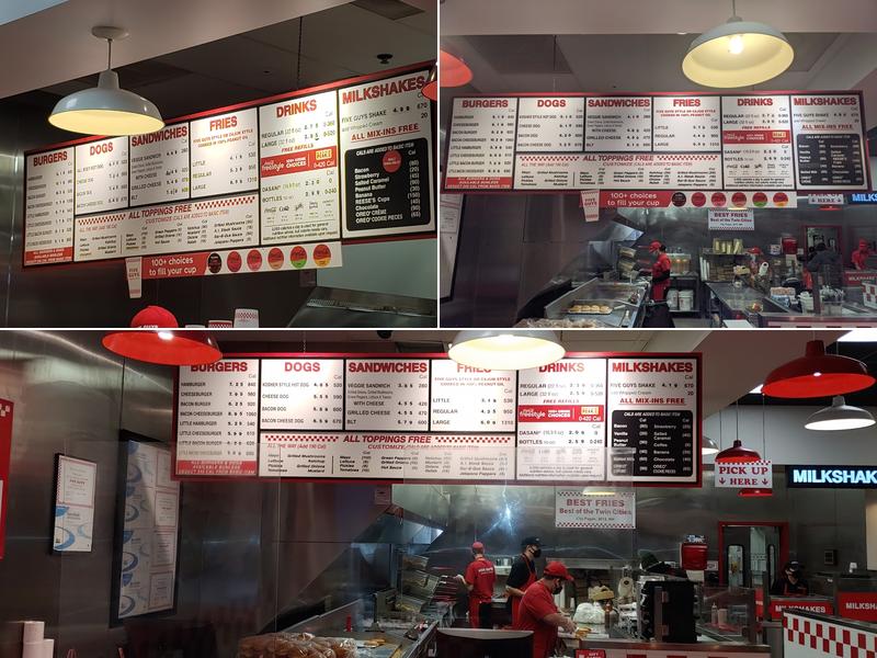 Five Guys Menu