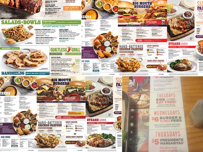 Chili's Grill & Bar Menu