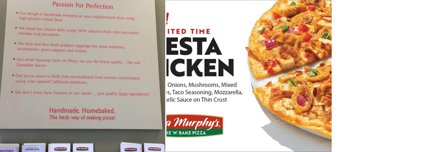Papa Murphy's | Take 'N' Bake Pizza Menu