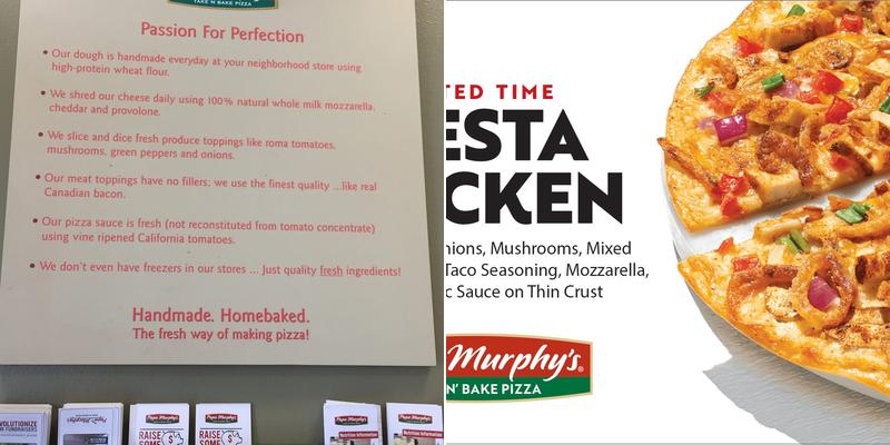 Papa Murphy's | Take 'N' Bake Pizza Menu