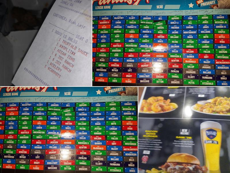 Buffalo Wild Wings Menu