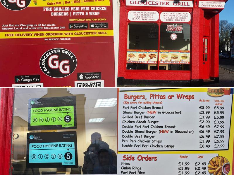 Gloucester Grill Menu