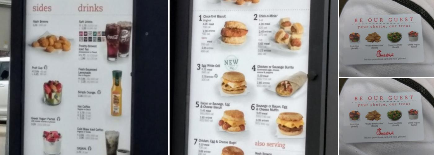 Chick-fil-A Menu