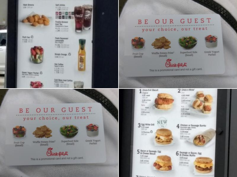 Chick-fil-A Menu
