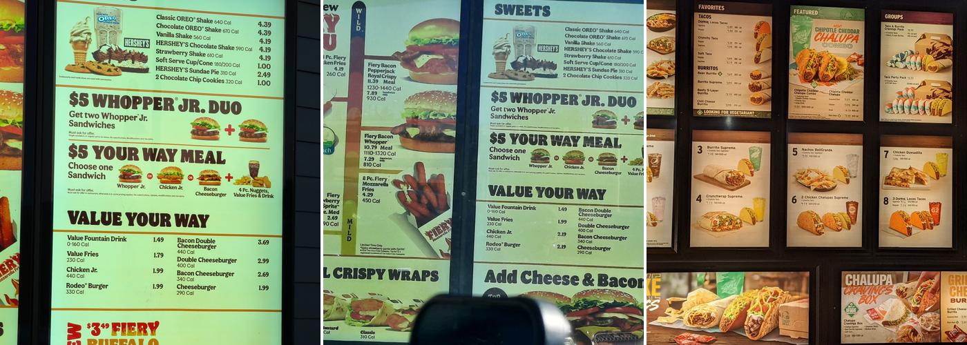 Burger King Menu