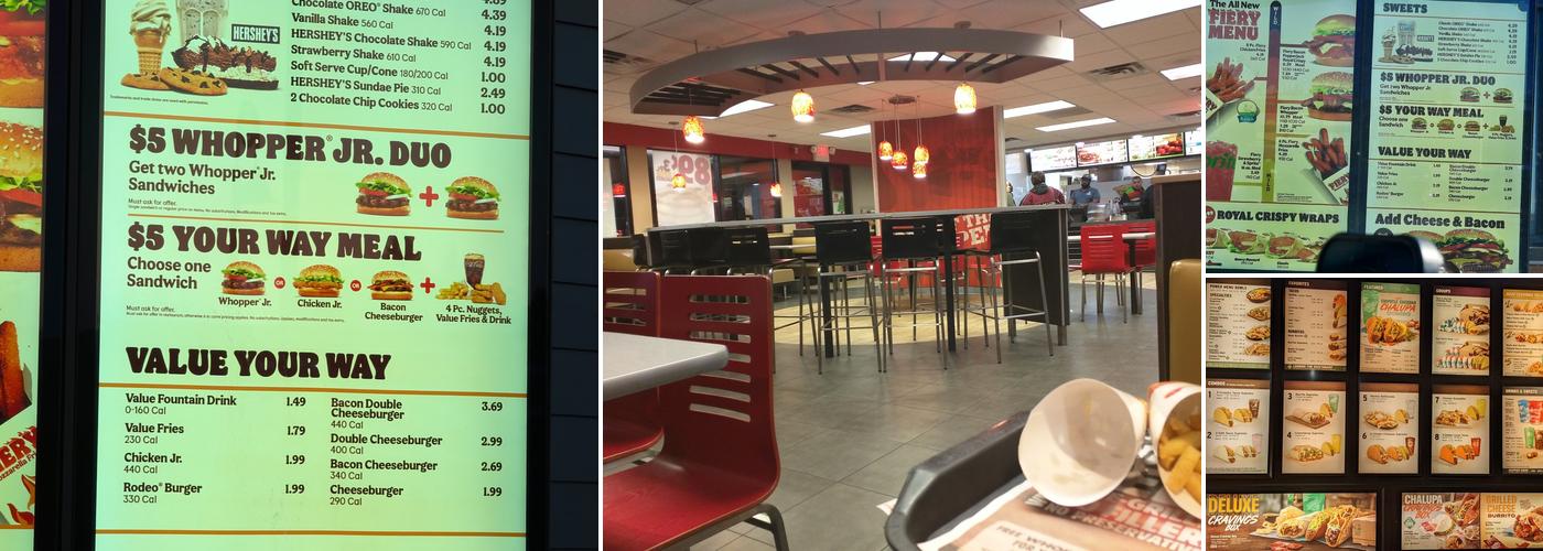 Burger King Menu