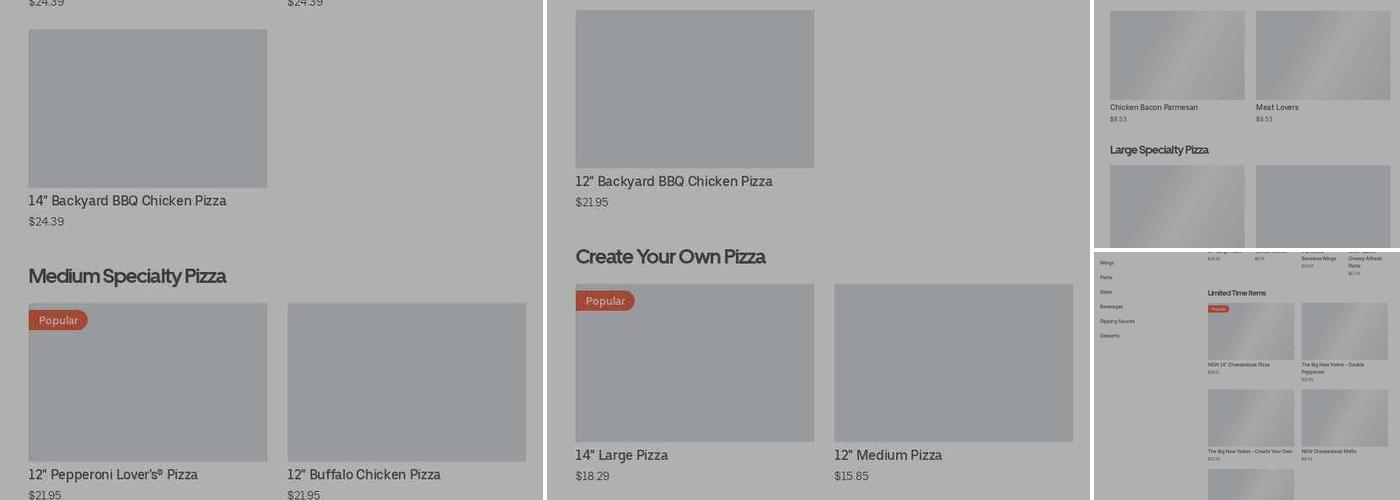 Pizza Hut Menu