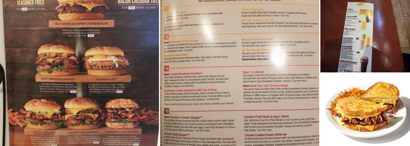 Denny's Restaurant Menu