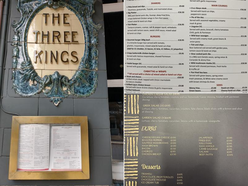 The Three Kings Menu