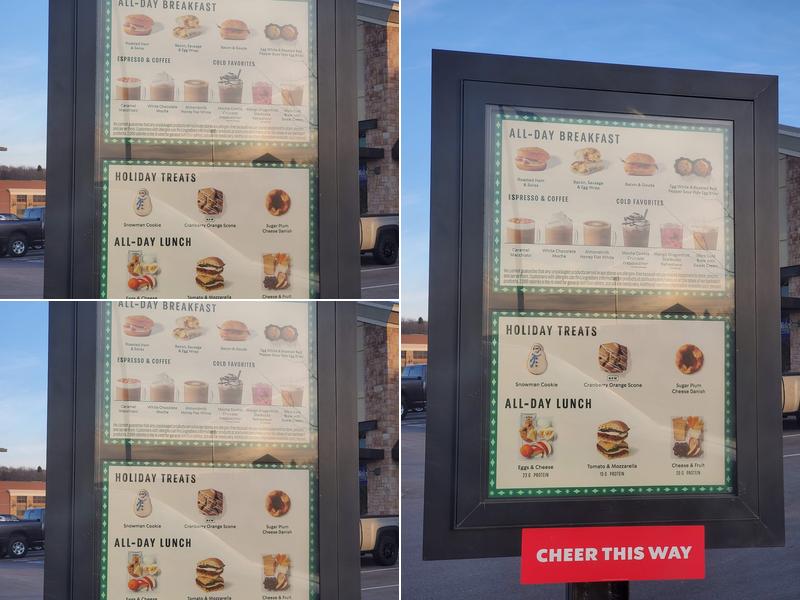 Starbucks Coffee Company Menu