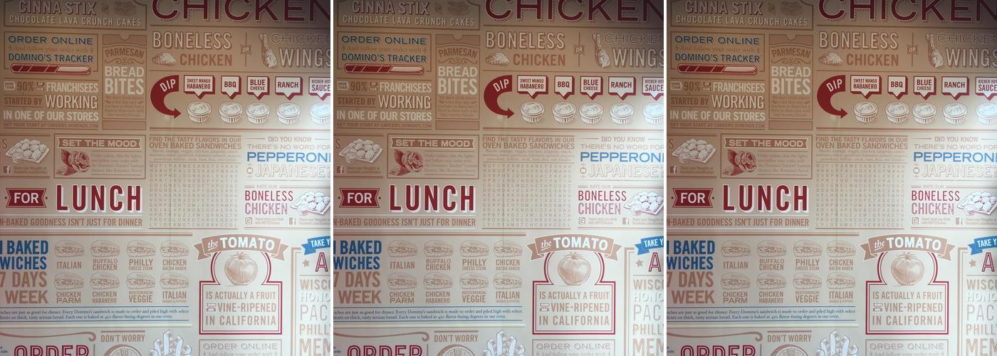 Domino's Pizza Menu