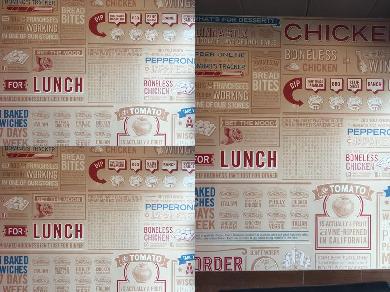 Domino's Pizza Menu