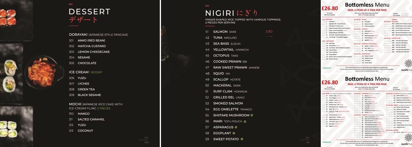 Sushimania Edgware Menu