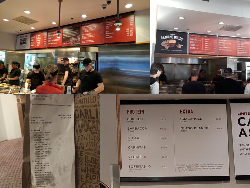 Chipotle Mexican Grill Menu
