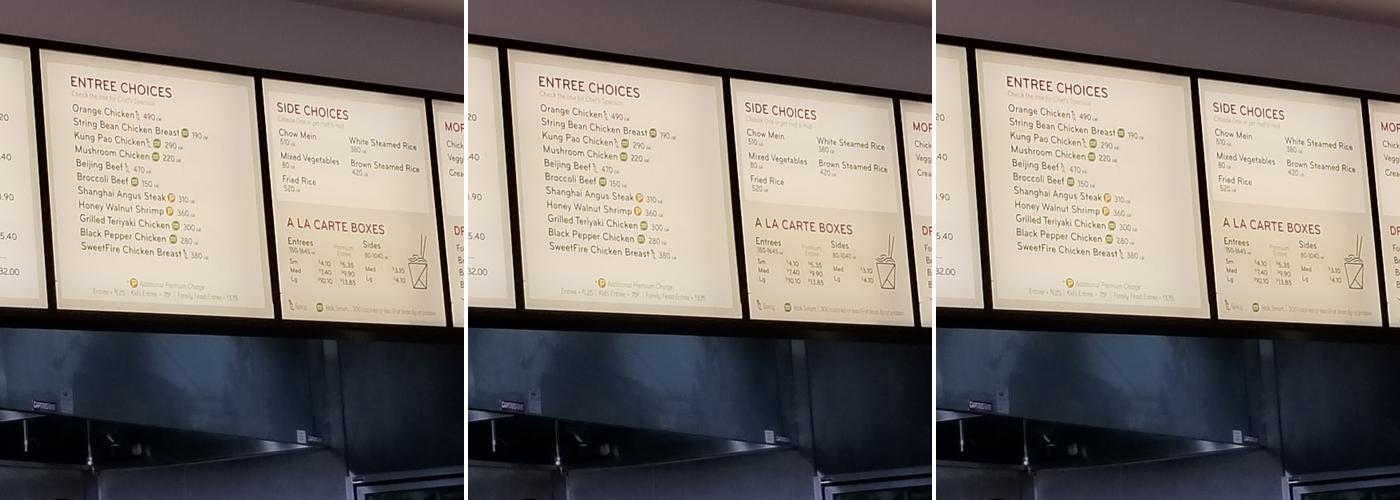 Panda Express Menu