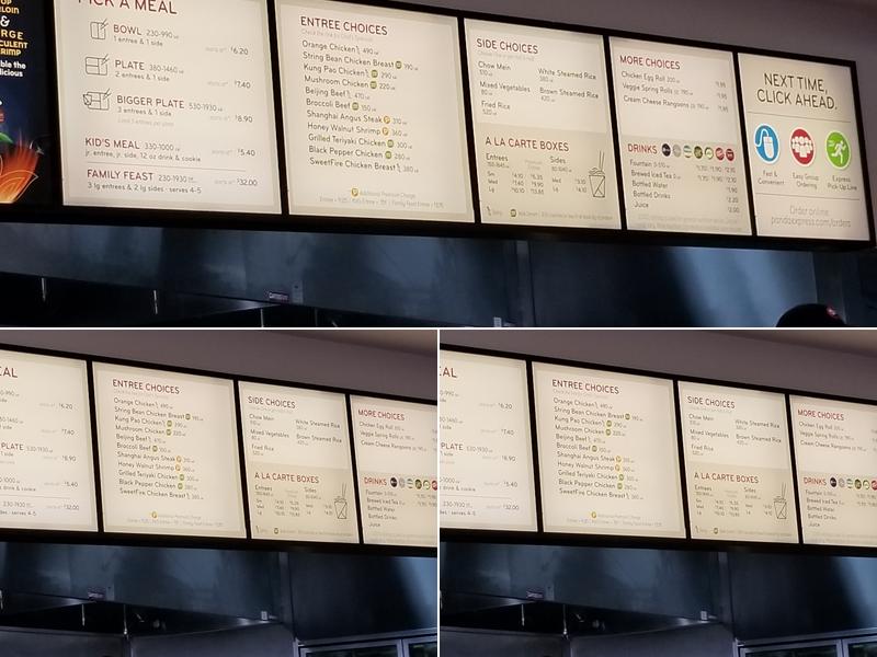 Panda Express Menu