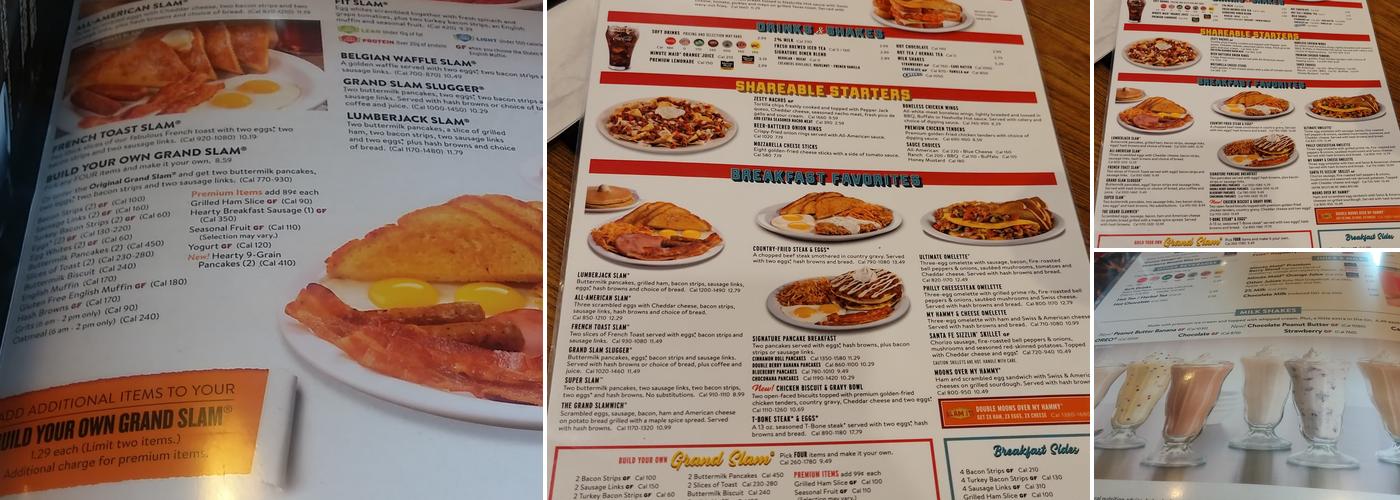Denny's Restaurant Menu